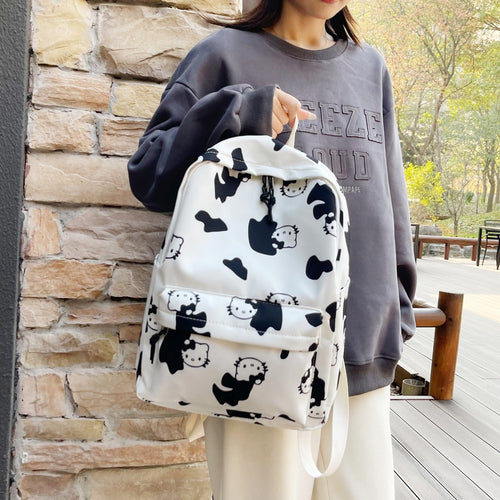 Cartoon Character Print Backpack Bowlift