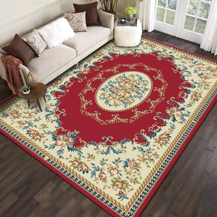 Vintage Floral Pattern Area Rug