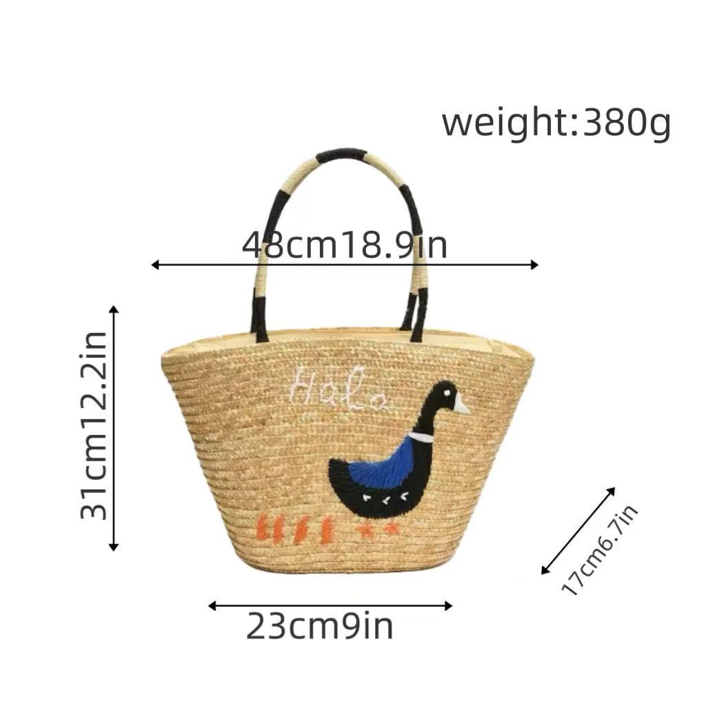 Handcrafted bag with creative animal embroidery Bowlift