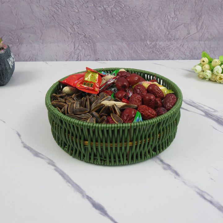 Ladies Oval Organizer Basket with Separate Compartments Bowlift