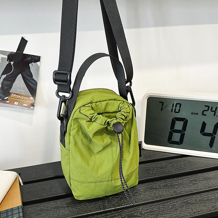 Compact Drawstring Crossbody Bag Bowlift