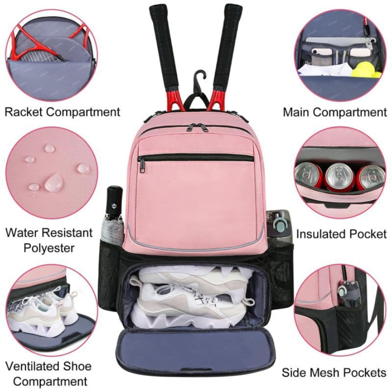 Sports-Ready Multi-Compartment Backpack Bowlift