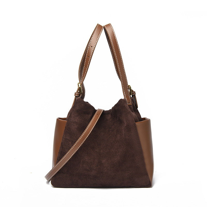 Suede Bucket Handbag Bowlift