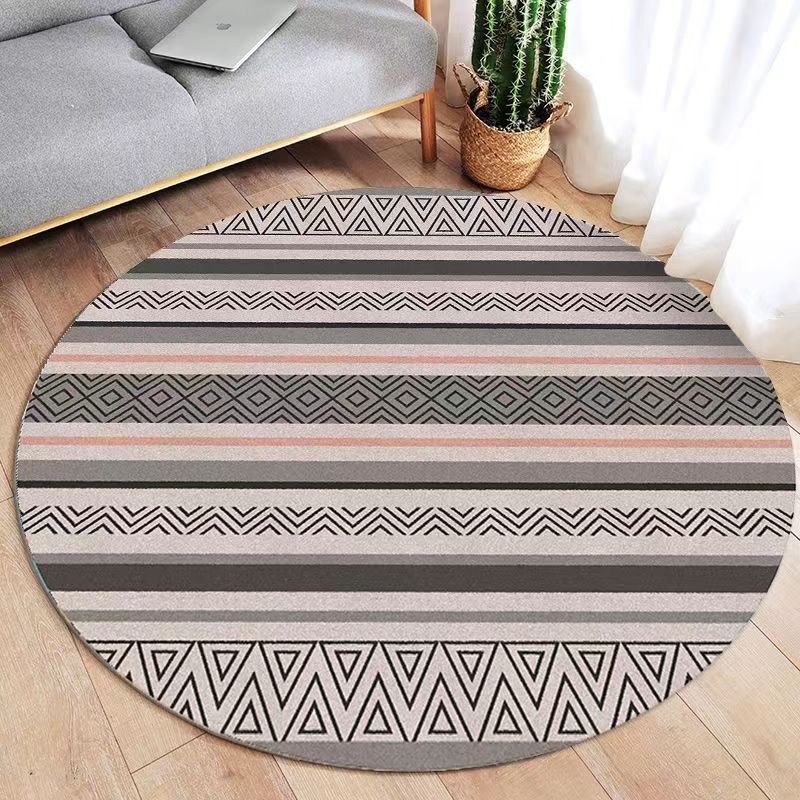 Bohemian Geometric Pattern Area Rug Bowlift
