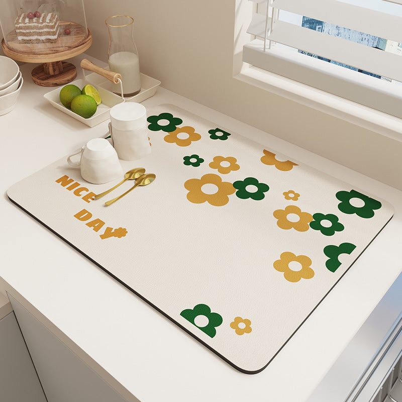 Geometric Patterned Kitchen Mat Bowlift