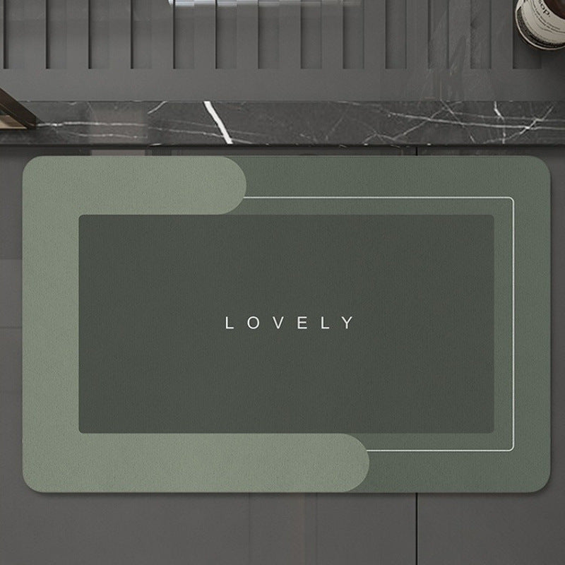 Large Rectangular Anti-Slip Silicone Placemat With Heat-Resistant Surface And Raised Edge Splash Guard