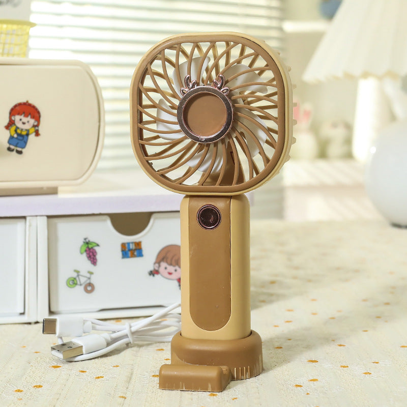 Ladies Portable Handheld Fan with Flexible Tilt Adjustment Bowlift