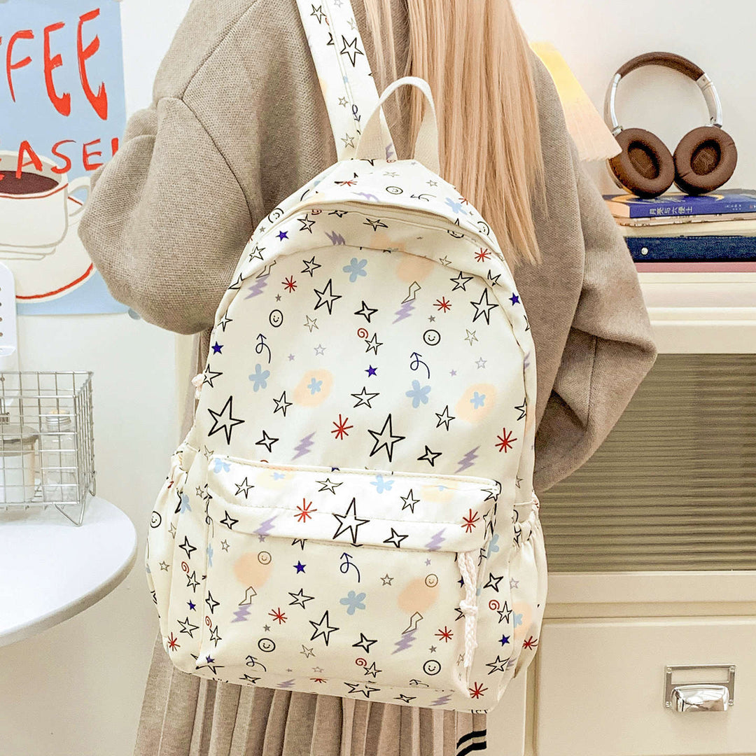Stylish Patterned School Backpack Bowlift