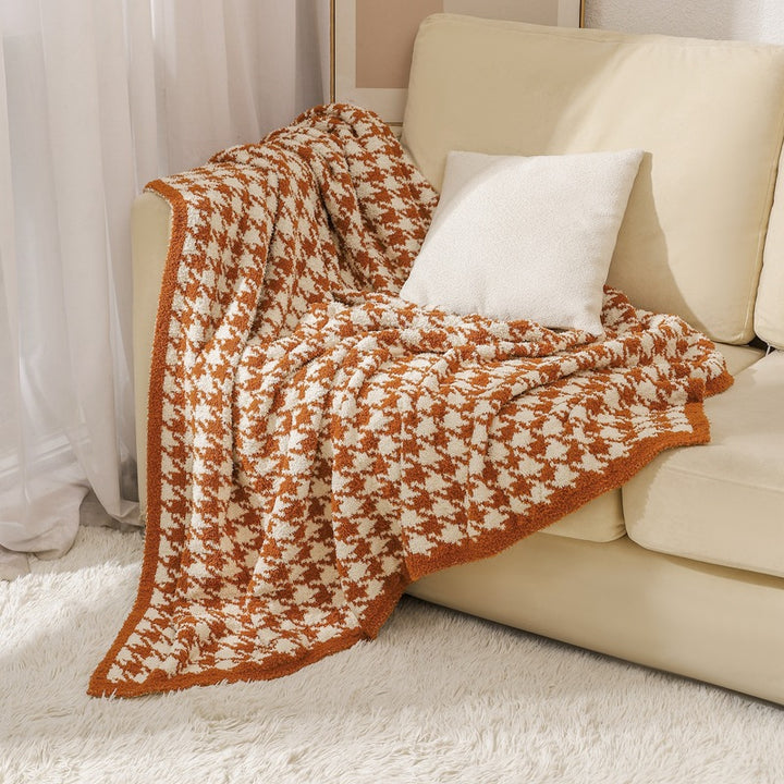 Cozy Knitted Throw Blanket Bowlift