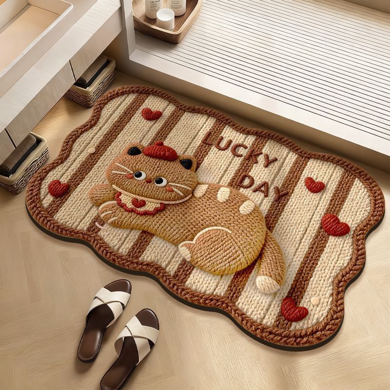 Cute Decorative Bath Mat Bowlift