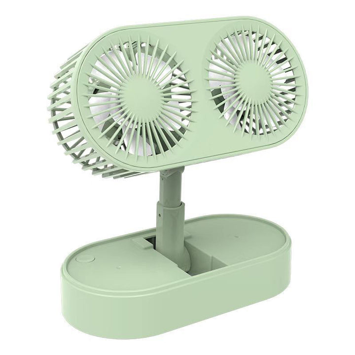 Dual-Blade Portable Desk Fan Bowlift