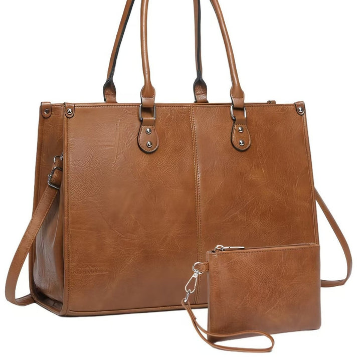 Elegant Handbag with Removable Card Holder Bowlift