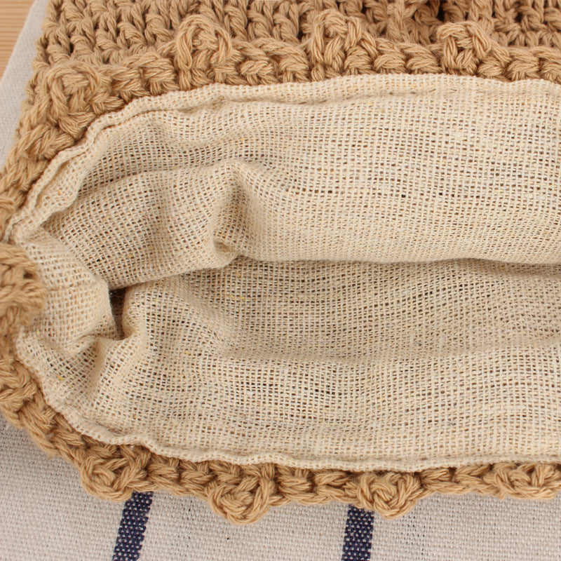 Handmade crochet shoulder bag with floral design Bowlift