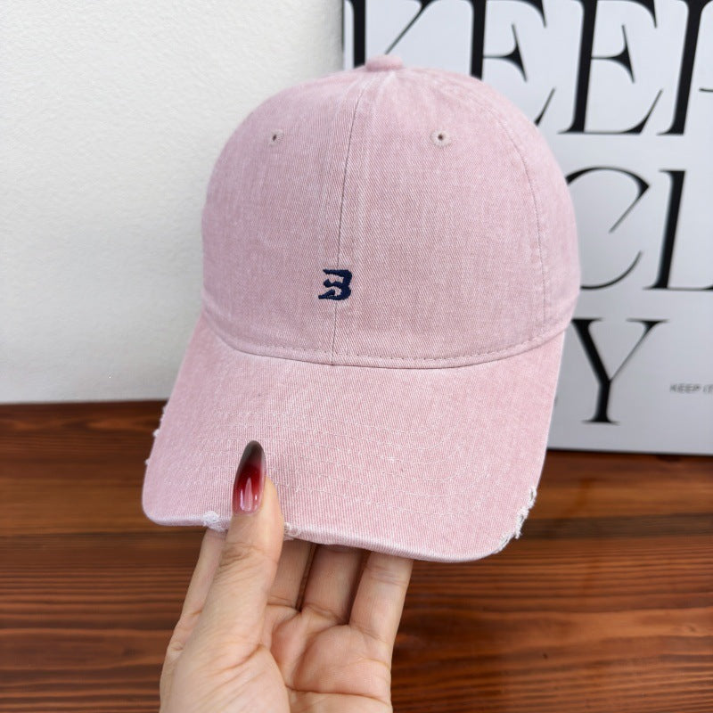 Unisex Distressed Cotton Baseball Cap Bowlift 1784083761