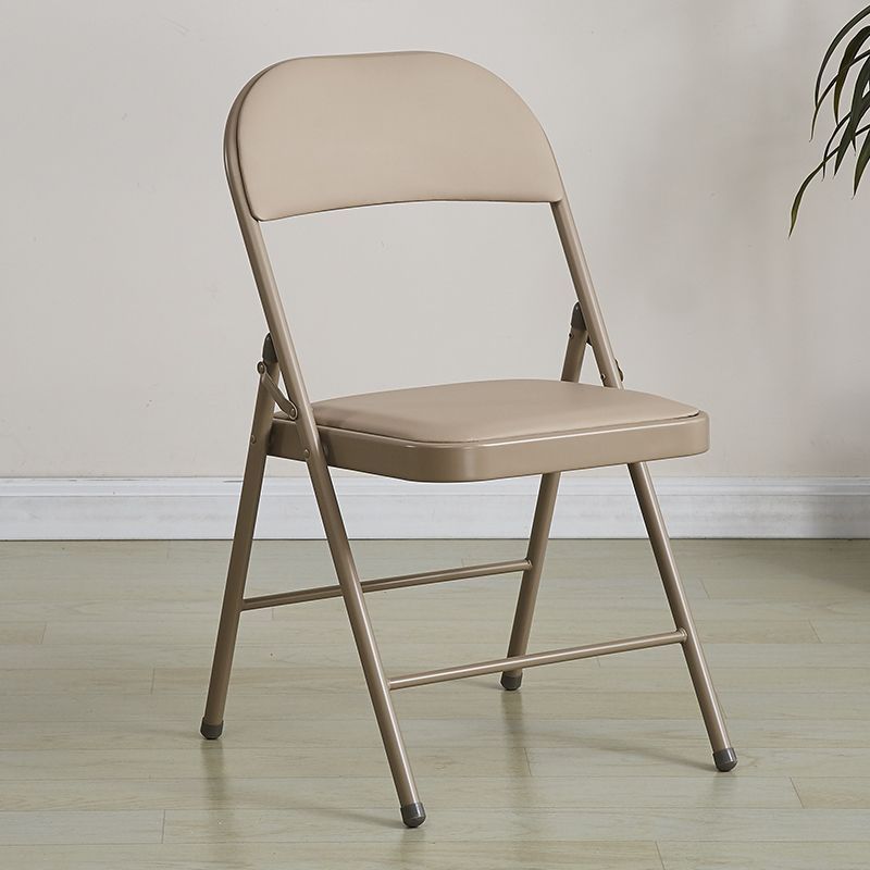Folding chair with ergonomic design and PU upholstery Bowlift