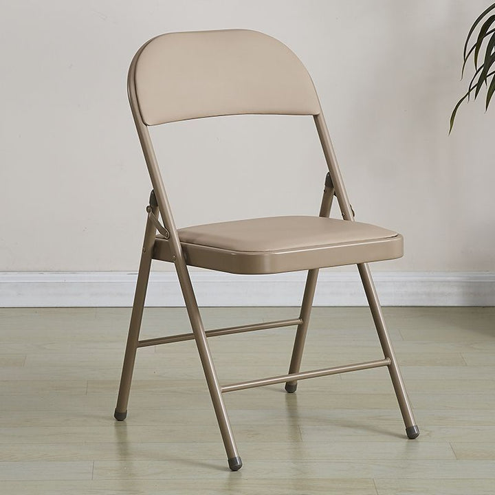 Folding chair with ergonomic design and PU upholstery Bowlift