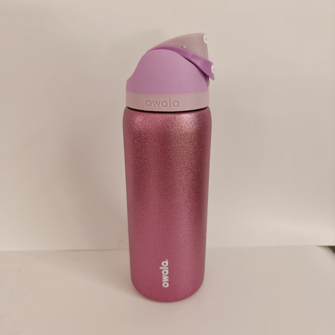 Double-Wall Vacuum Insulated Stainless Steel Travel Bottle With Flip Straw Leakproof Lid And Character Print