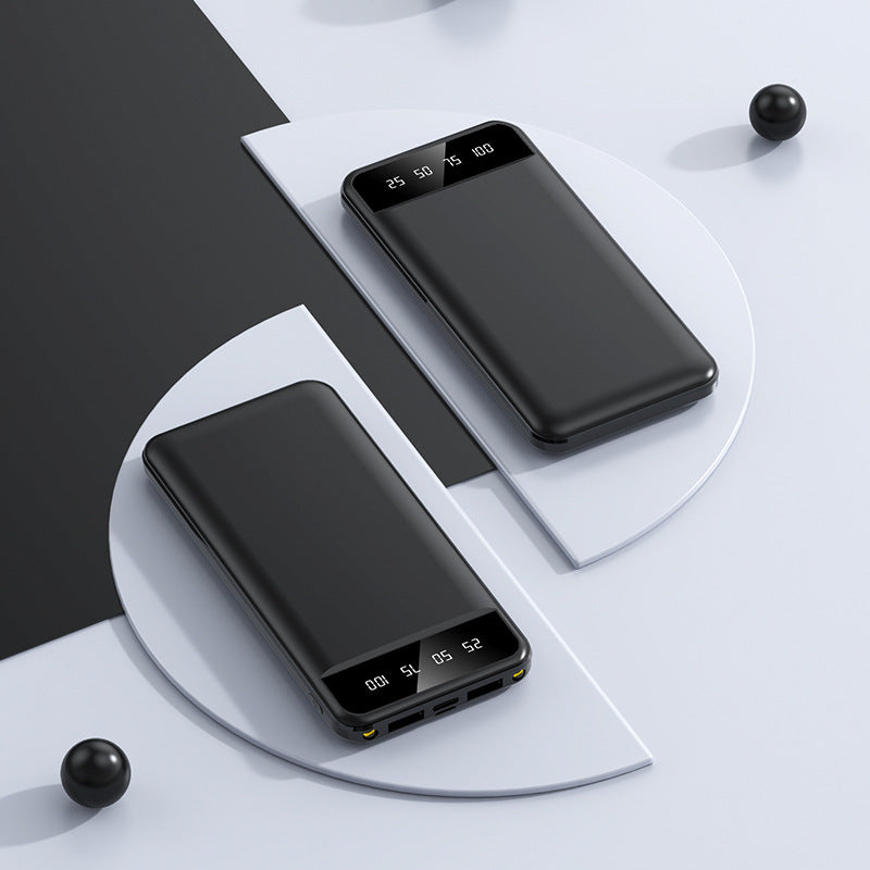 Portable power bank with intelligent LED display Bowlift