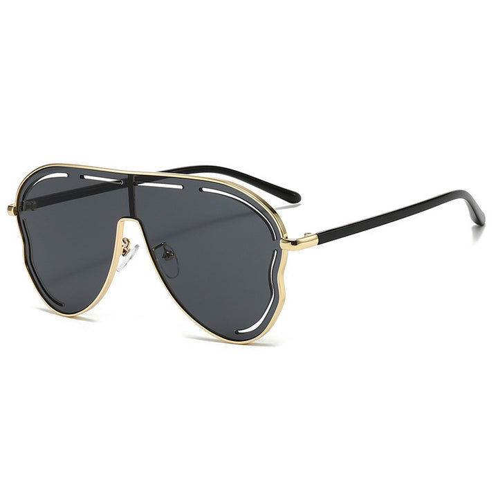 Men's Aviator-Style Shield Sunglasses Bowlift