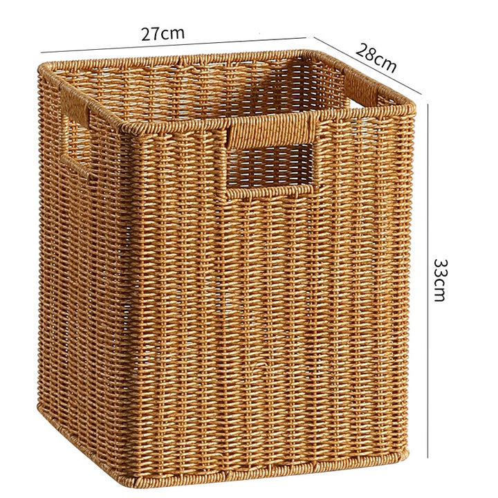 Handcrafted Wicker Storage Tray Bowlift