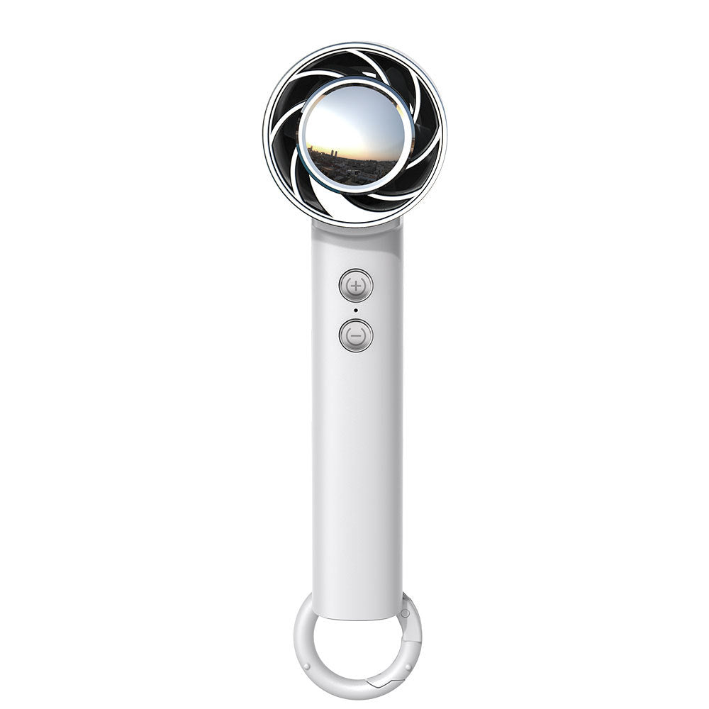 Women's Portable Mini-Hand Fan with Integrated USB Charging Function Bowlift