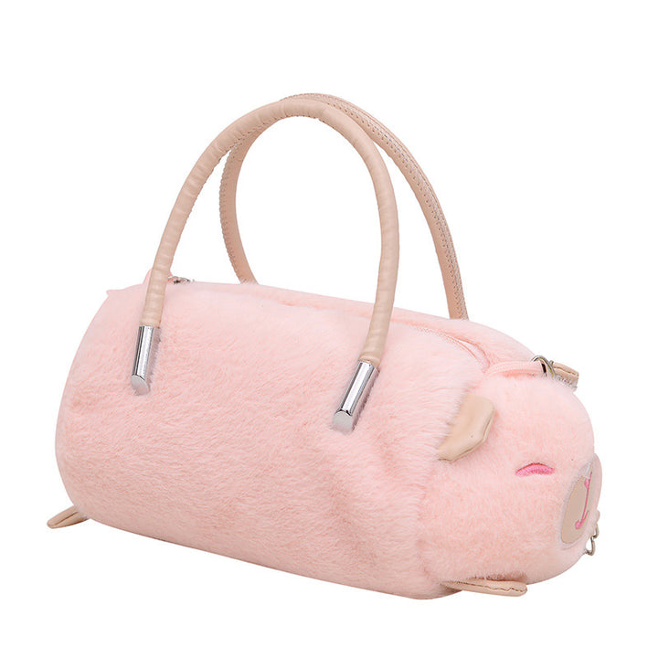Plush handbag with animal design Bowlift