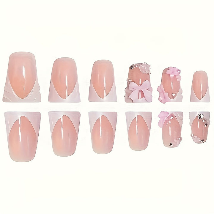 Decorative Floral Nail Art Extensions Bowlift