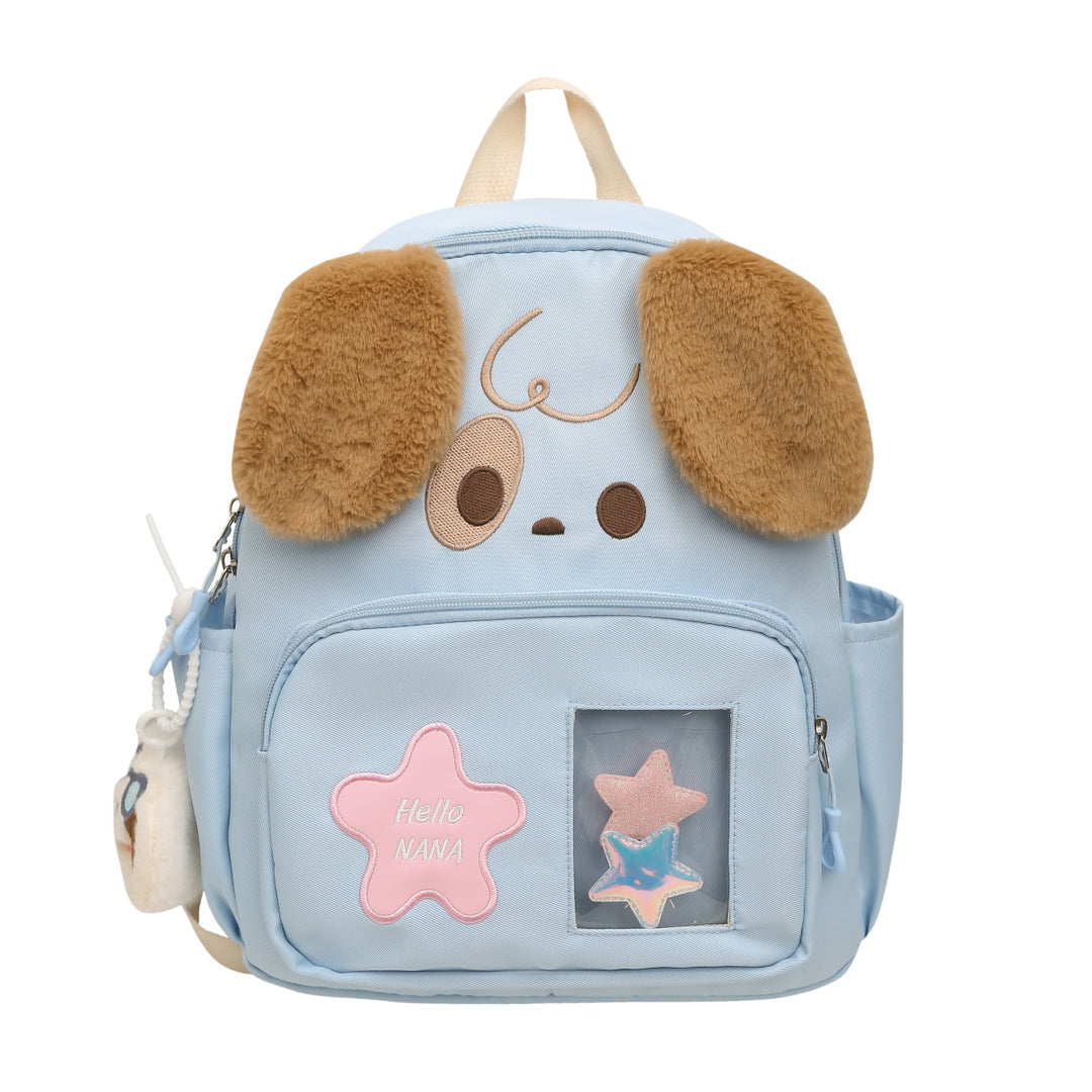 Kawaii Plush Backpack with Dog Design Bowlift