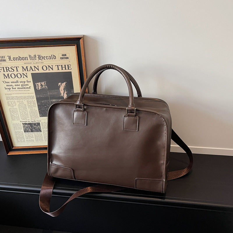 Professional Leather Briefcase Bowlift