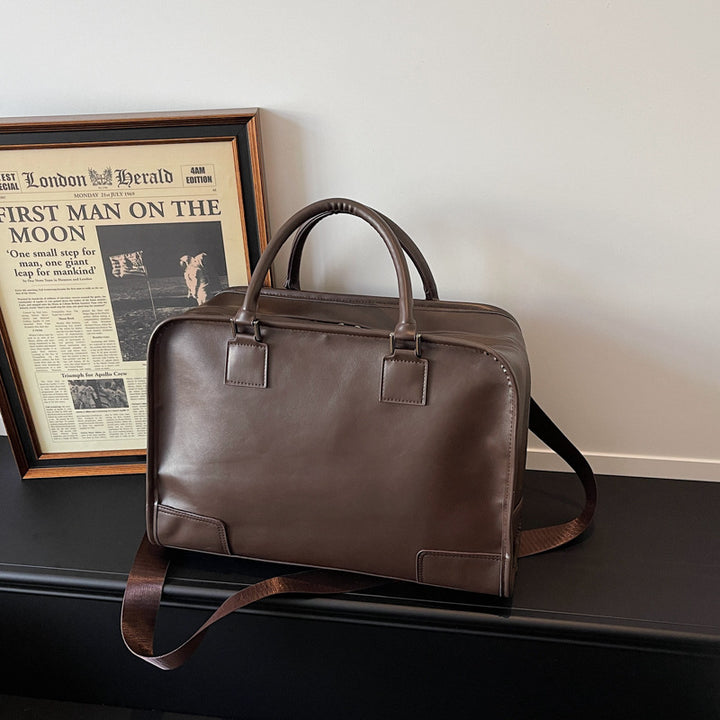 Professional Leather Briefcase Bowlift