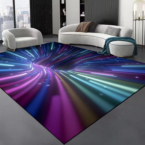 Modern Optical Illusion Area Rug Bowlift