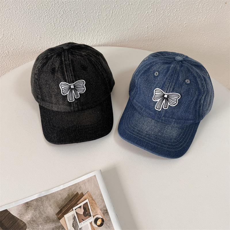 Women's Casual Denim Baseball Cap Bowlift