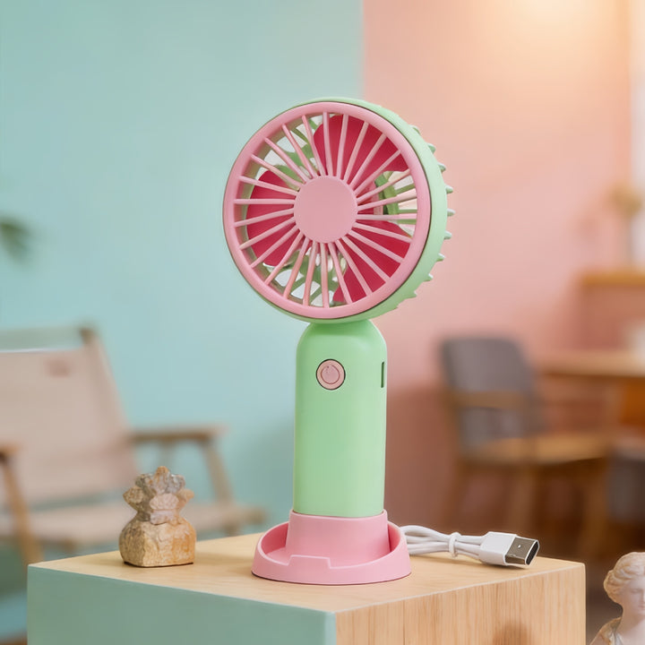 Ladies portable battery-operated hand fan Bowlift