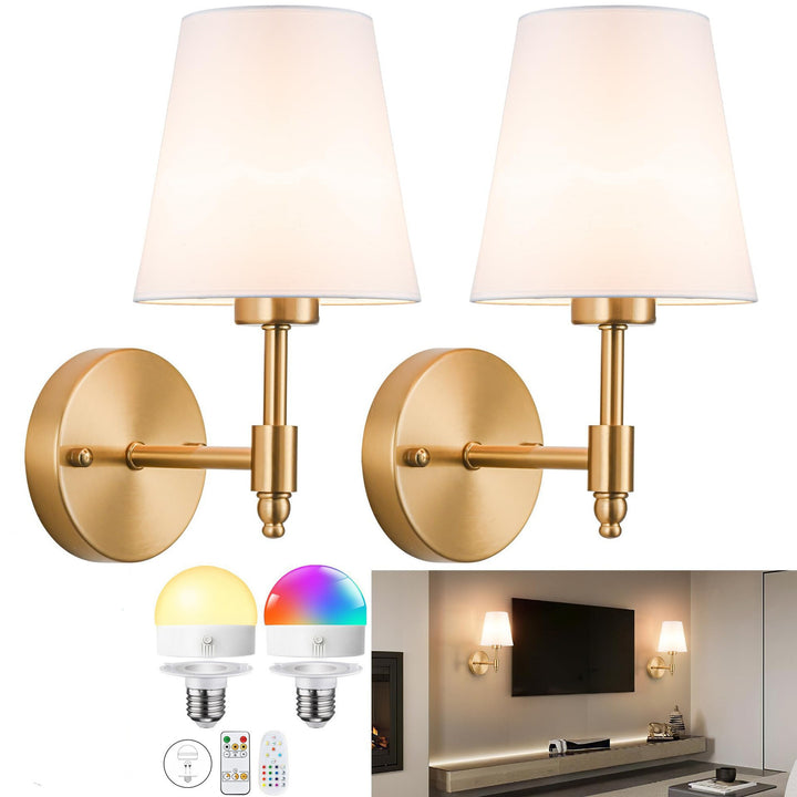 Decorative Pleated Shade Wall Sconce