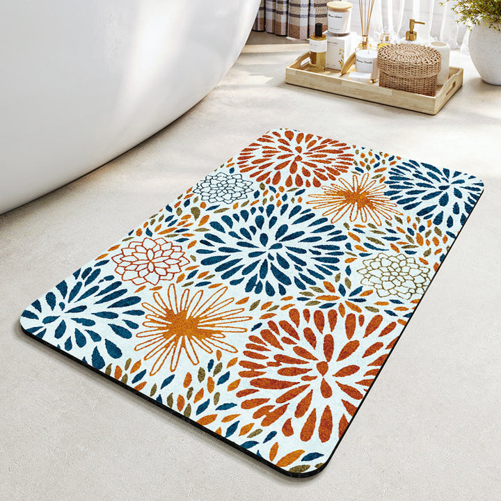 Abstract Patterned Area Rug Bowlift