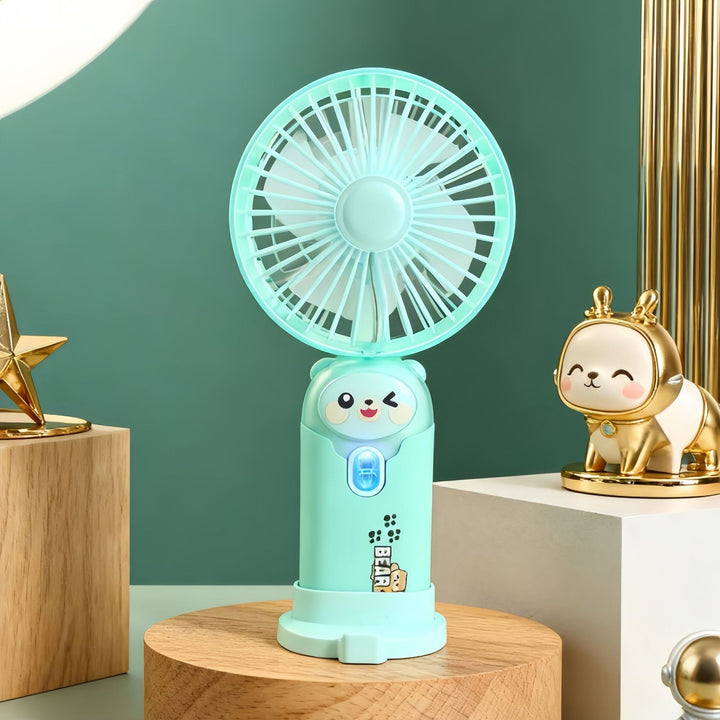 Women's portable mini hand fan with rechargeable USB function Bowlift