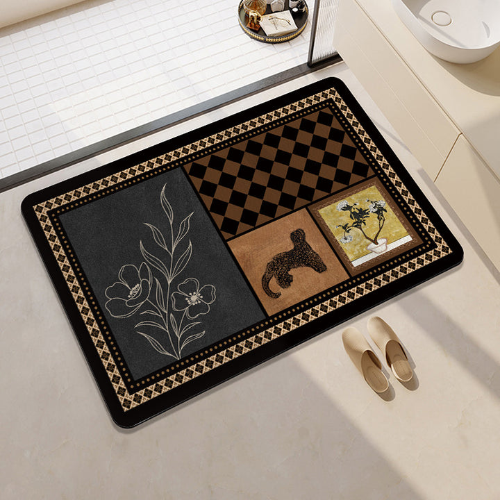 Citrus-Themed Comfort Bath Mat Bowlift