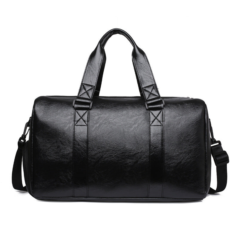 Stylish Leather Travel Duffel Bag Bowlift