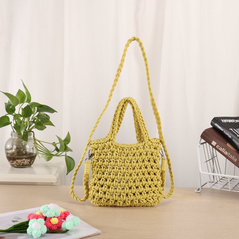 Handcrafted Macrame Shoulder Bag Bowlift