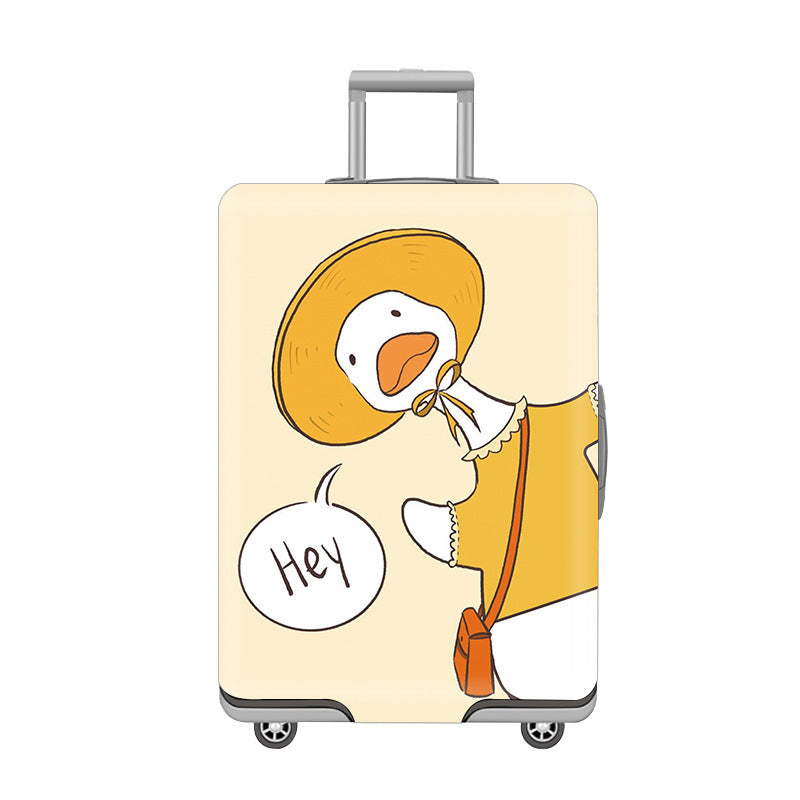 Women’s Hard Shell Suitcase with Cheerful Cat Design Bowlift
