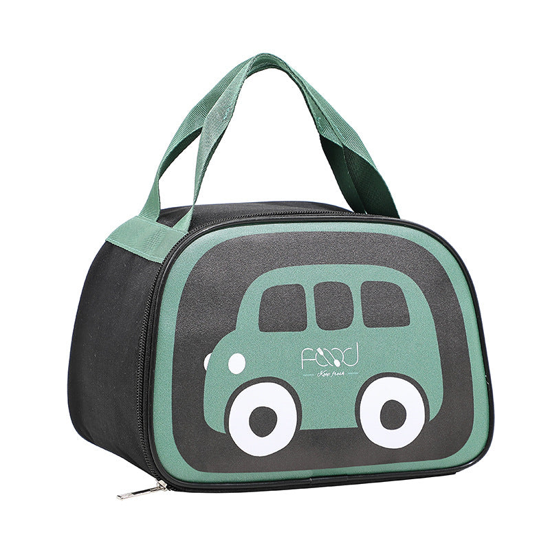 Insulated lunch bag with cheerful vehicle design Bowlift