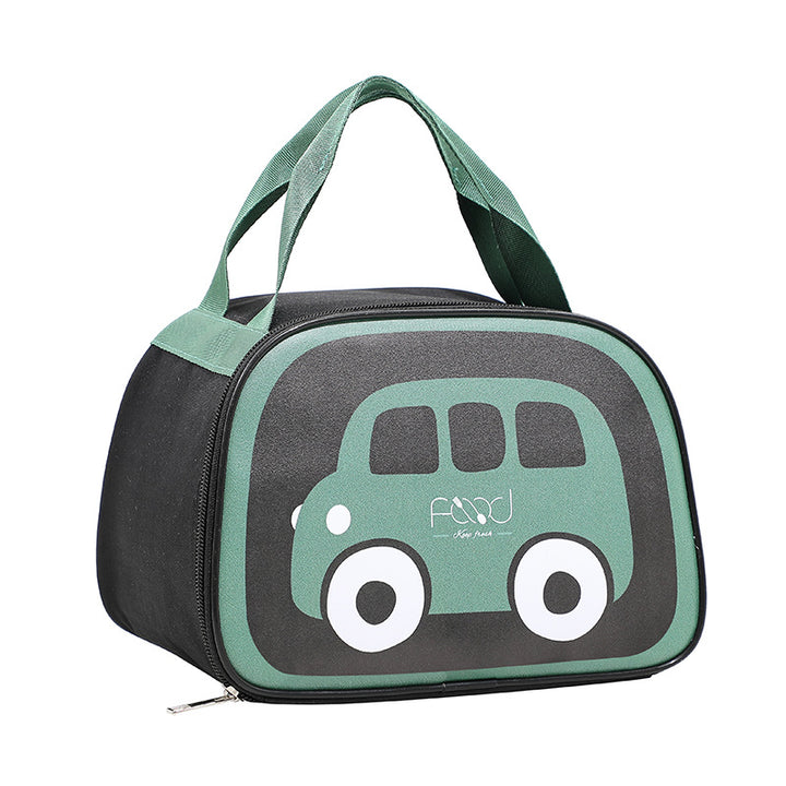 Insulated lunch bag with cheerful vehicle design Bowlift
