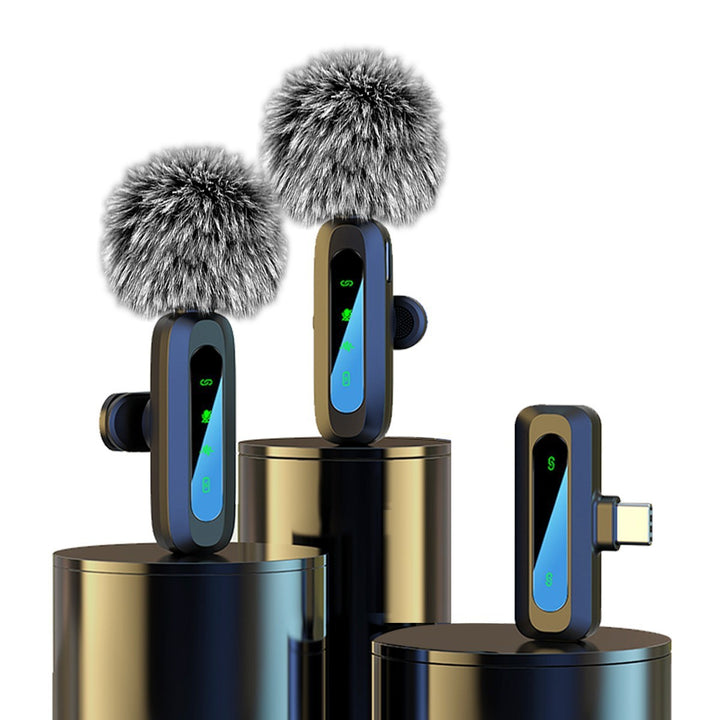 Wireless Lavalier Microphone with High-Sensitivity Audio Recording Bowlift