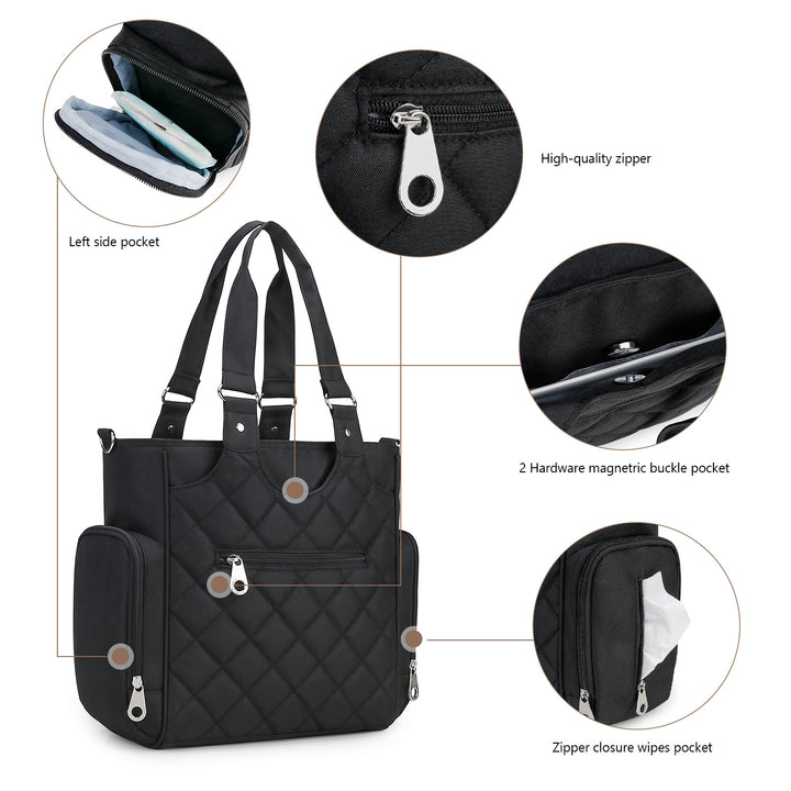 High-quality diaper bag with multifunctional accessories Bowlift