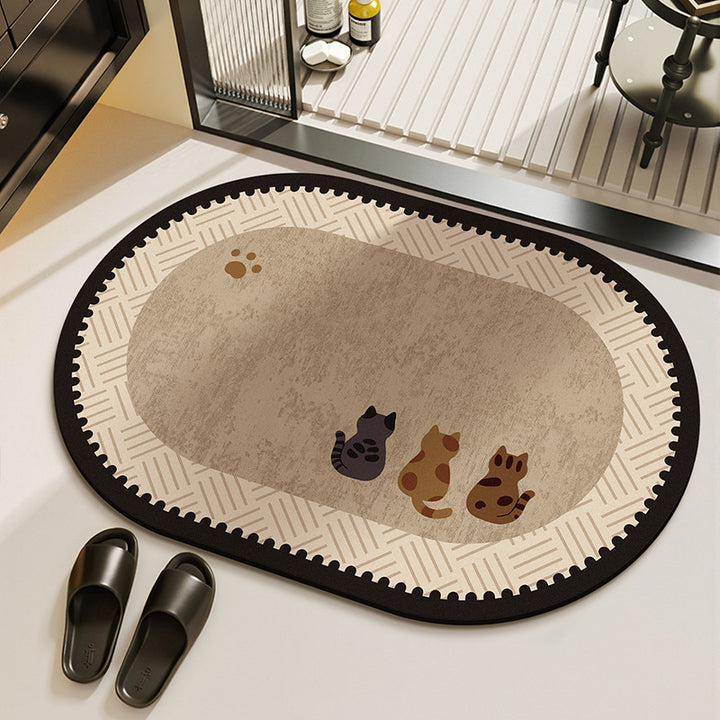 Pet-Themed Eco-Friendly Area Rug Bowlift