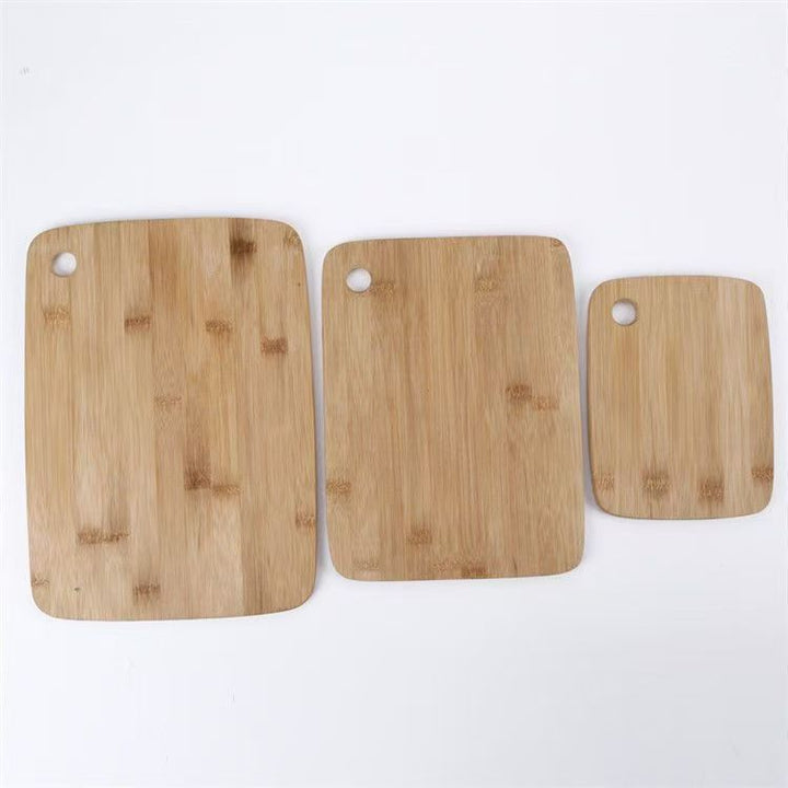 Bamboo Cutting Board Set Small Medium Large With Hanging Hole Reversible Knife-Friendly Surface