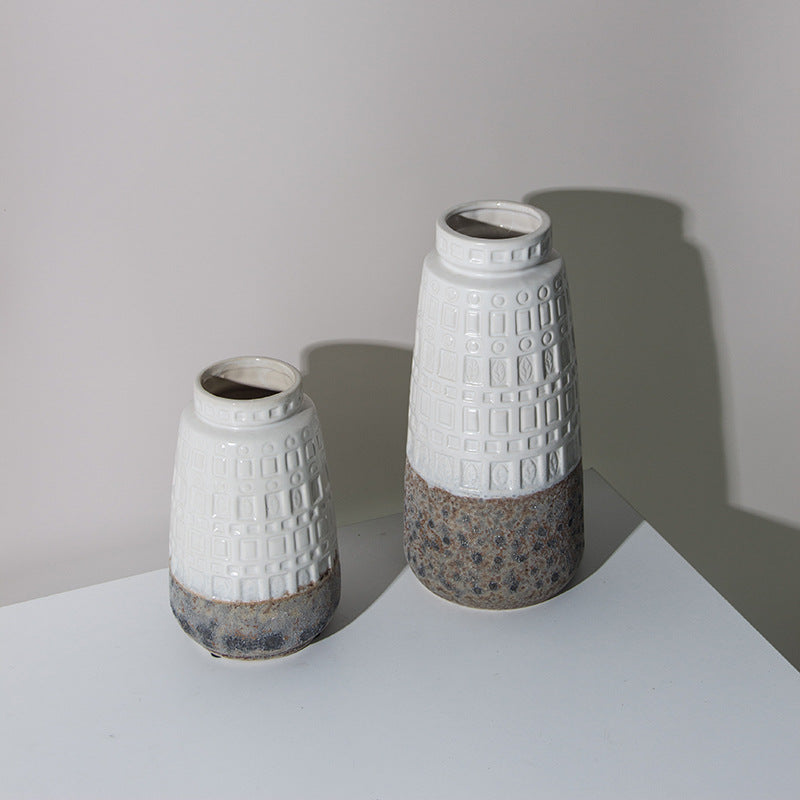 Textured Ceramic Decorative Vase