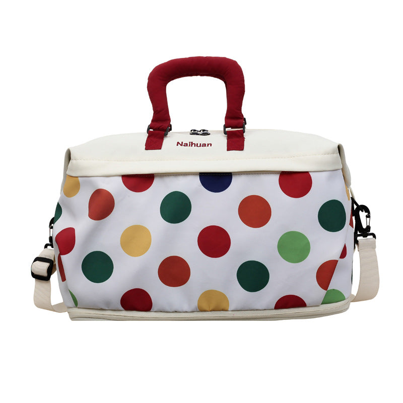 Colorful Polka Dot Travel Duffle Bag