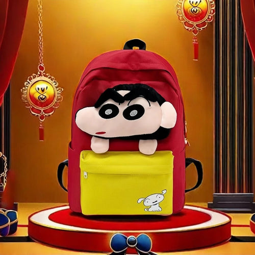 Plush backpack with character design Bowlift