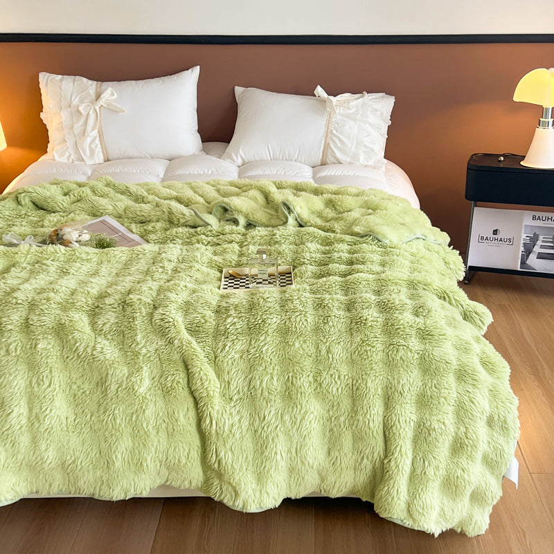 Ultra-Soft Textured Fleece Blanket Bowlift
